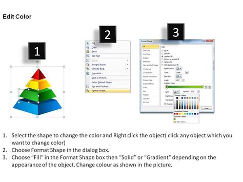 Rectangular pyramid diagram 4 levels ppt slides diagrams templates powerpoint info graphics ...