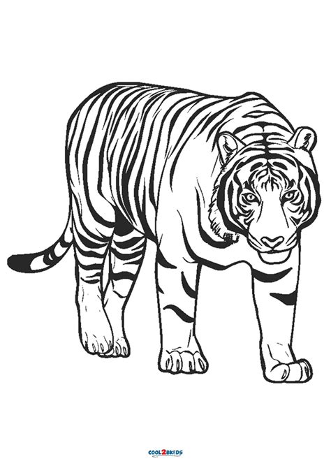 Free Printable Tiger Coloring Pages For Kids