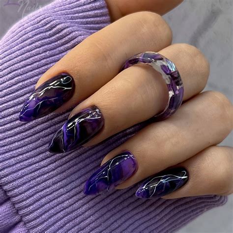 63 Purple Manicure Ideas for Acrylic Nails