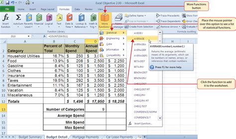 List Of Excel Formulas at tarrivkablog Blog