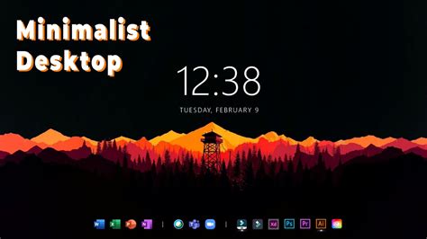 Minimalist Desktop Setup (Windows 10) - YouTube