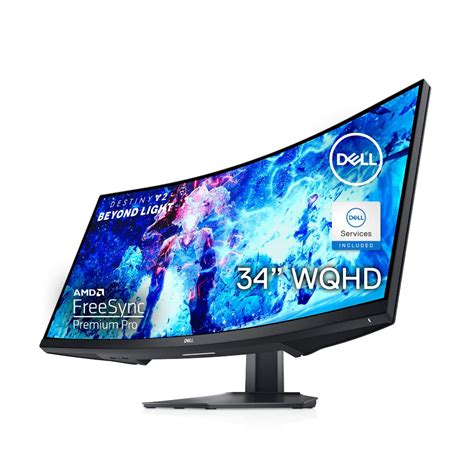 Dell Curved Gaming Monitor 34 Inch Curved Monitor with 144Hz Refresh Rate, WQHD (3440 x 1440 ...