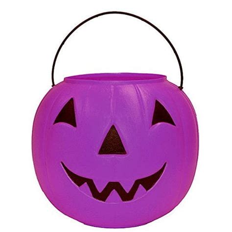 Halloween Pumpkin Candy Bucket - Purple - Walmart.com - Walmart.com