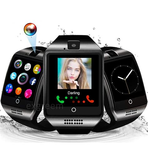 Q18 Bluetooth SmartWatch with Camera Touchscreen, Woman watch Unlocked Phones Watch with SIM ...