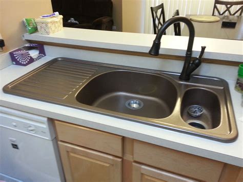 Corstone Kitchen Sink with attached Drainboard in Cinnabar | Kitchen remodel, Sink, Undermount sink