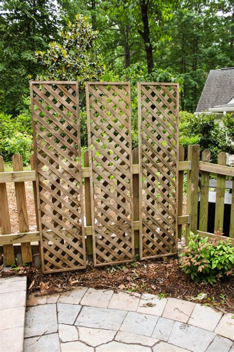 Create a Living Wall Lattice Privacy Screen - Pretty Handy Girl