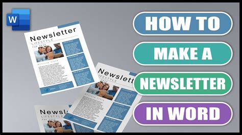 How To Make a Newsletter in Word EASY TUTORIAL - YouTube