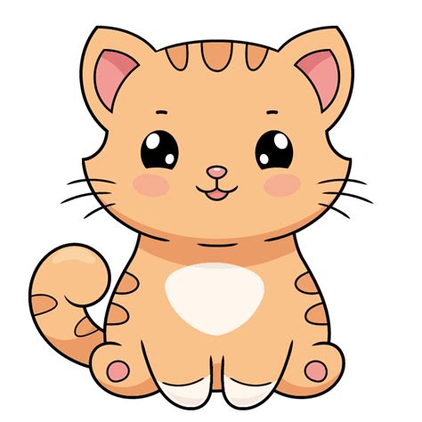 How to Draw a Cute Cartoon Cat | Easy Drawing Guides