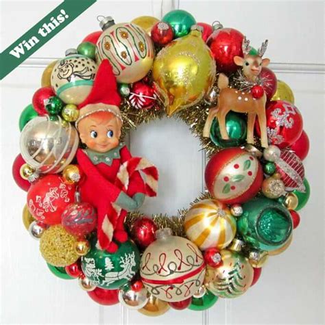 Adam Nguyen's Blog: Win this vintage Christmas ornament wreath made by Georgia Peachez — so ...