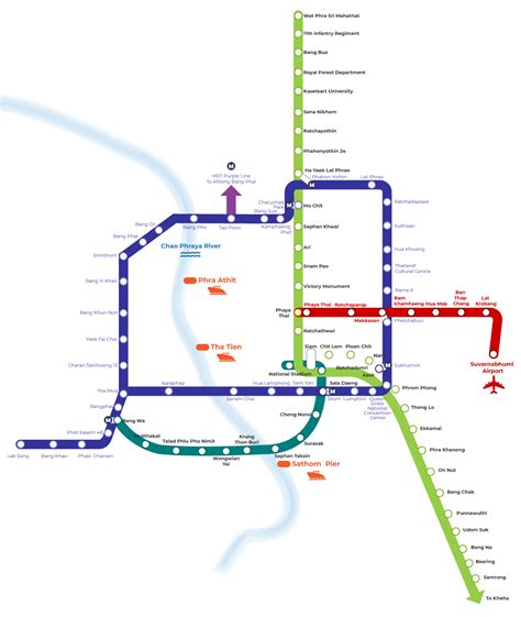 Bangkok BTS And MRT Map - Travel Happy