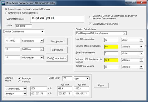 Molecular Weight Calculator | Molecular-Weight-Calculator-VB6