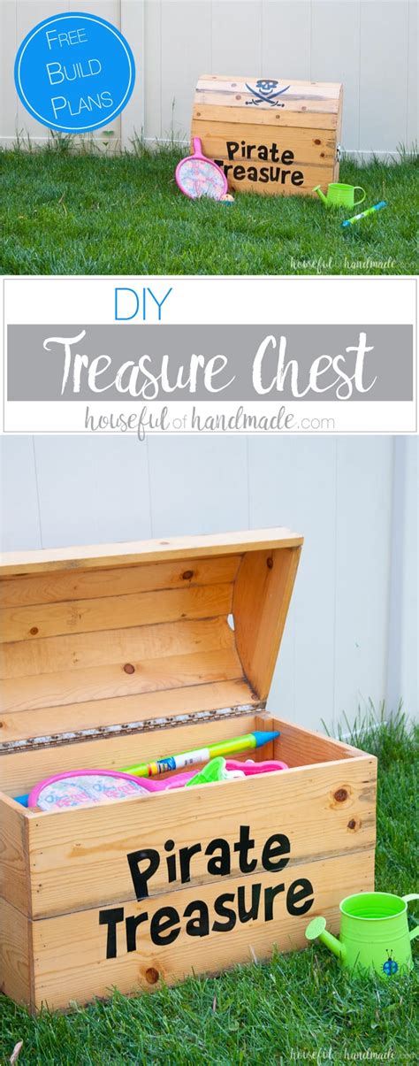 DIY Treasure Chest Toy Box - Houseful of Handmade