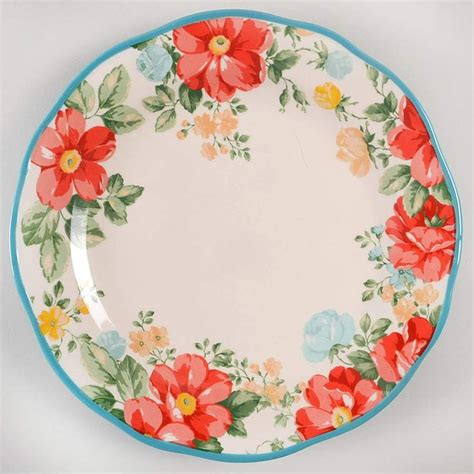 Vintage Floral Dinner Plate by Pioneer Woman | Dinner plates, Dinner plate sets, Pioneer woman