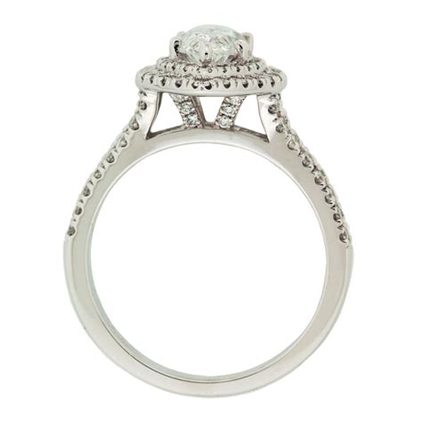 MARQUISE DIAMOND RING WITH DOUBLE HALO - Mouradian Jewelry