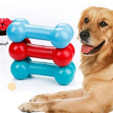 Dog Chew Toys For Aggressive Chewers Indestructible Water Floating Durable TRP Bone Chew Toy For ...