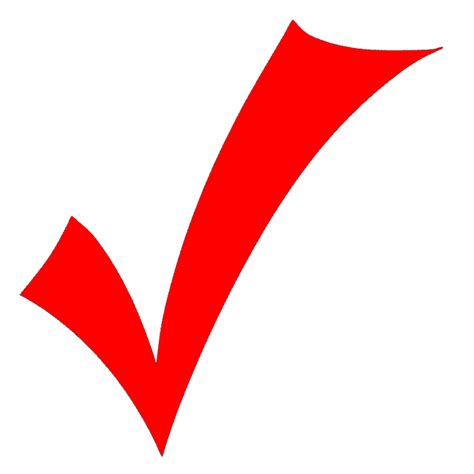 Red Checkmark - ClipArt Best