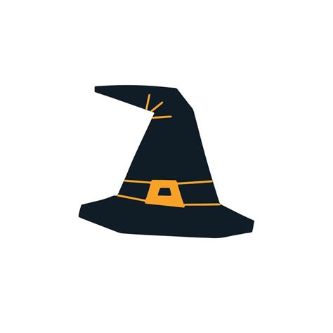 Halloween witch hat. Vector illustration 12781691 Vector Art at Vecteezy