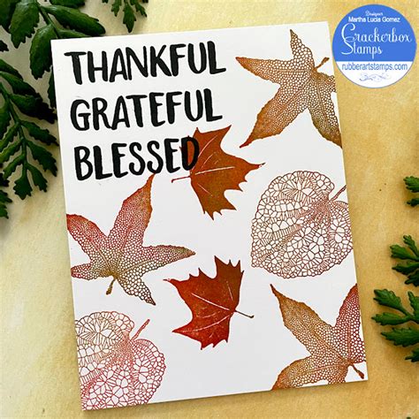 Thankful Thanksgiving Card - Crackerbox Stamps