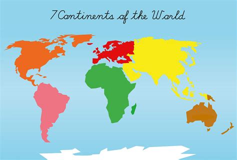 Continents Printable Map