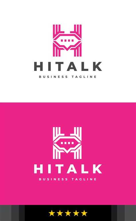 Hitalk - Letter H Logo Template #353674 - TemplateMonster