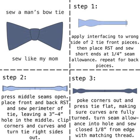 32+ free mens bow tie sewing pattern - DianaLetham