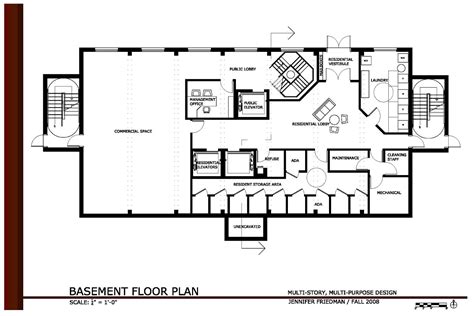 2 Storey Commercial Building Floorplan