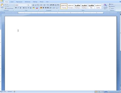 Find Blank Word Document