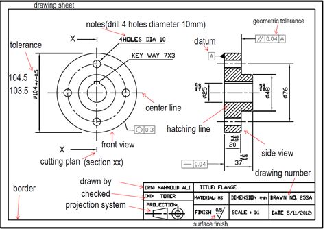 Manufacturing Drawing Examples - Manufacturing Drawings Drawing Consulting Jensen Existing Cad ...