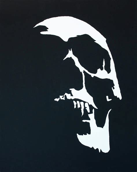 Vampire Skull Painting by John Kuhn - Fine Art America