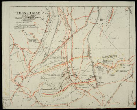 German Trench Map