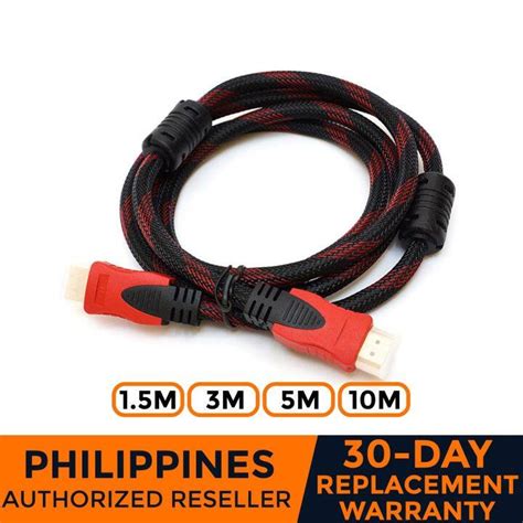 HDMI CABLE 1.5M 3M 5M 10M High Speed Gold Plated HDMI Cable for LCD DVD HDTV (Black/Red) HDMI TO ...