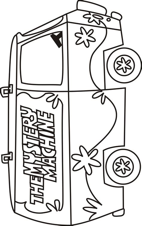 Scooby Doo Papercraft Scooby Doo Mystery Machine Coloring Pages Scooby Doo Mystery Machine ...