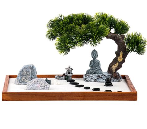 Buy dgudguZen Garden Kit Jardin Zen Garden for Desk Zen Garden Accessories Mini Zen Garden ...