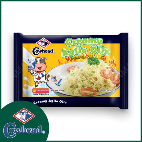 COWHEAD CREAMY AGLIO OLIO INSTANT NOODLES 4 PCS X 100GM – Ben Mart