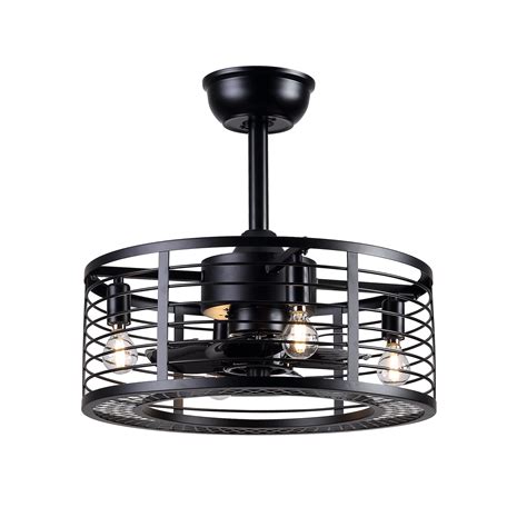 Dannilong Ceiling Fans with Lights - Modern Enclosed Ceiling Fan Indoor with Remote Control ...