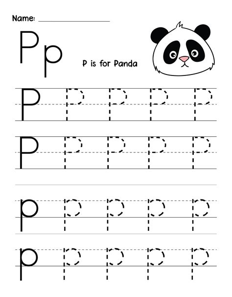 Letter P Printable Worksheets