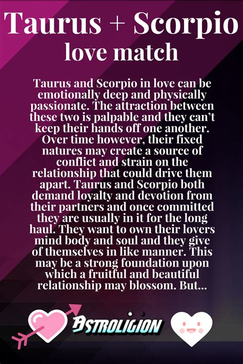 Taurus scorpio compatibility – Artofit