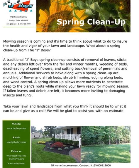 Spring Cleanup - Flyer | Landscape maintenance, Lawn maintenance, Landscape services