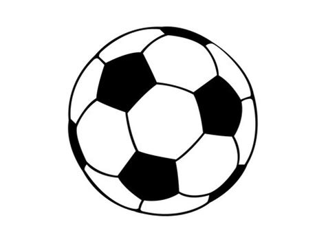 Soccer Ball Clipart Black And White Vector