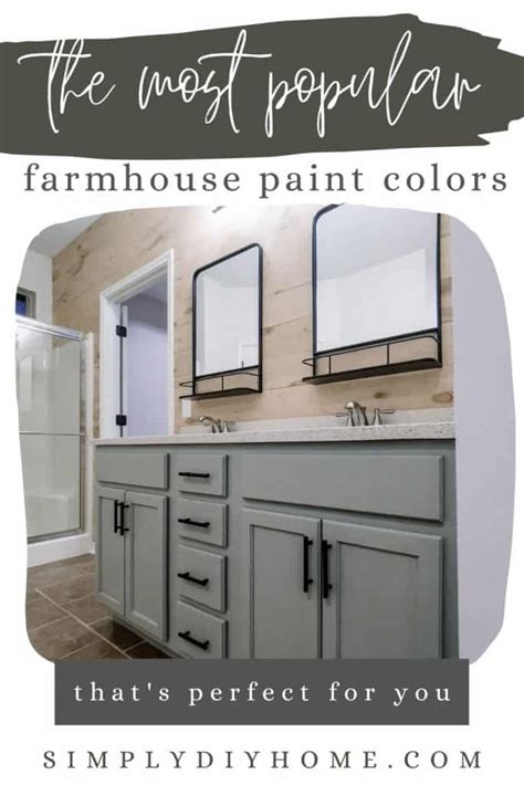 What is the Most Popular Farmhouse Paint Colors?-Our Texas House Color Scheme - Simply DIY Home