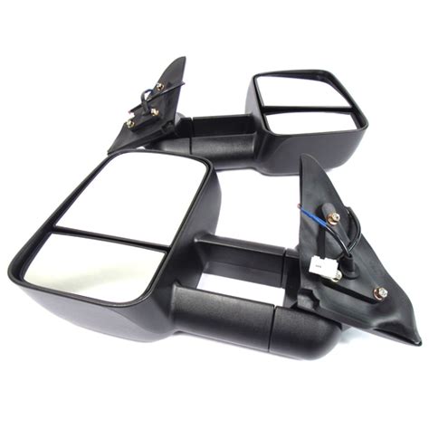 Mitsubishi MQ Triton Electric Towing Mirrors Black 2015-Current *Clearview*