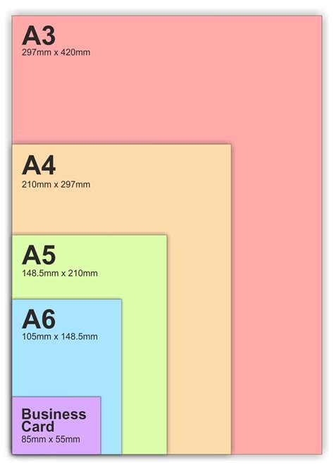 Paper Sizes Paper Sizes Chart Printable Paper Printable Chart | CLOOBX HOT GIRL