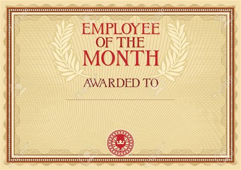 The wonderful Employee Of The Month – Certificate Template Within Empl… | Certificate templates ...