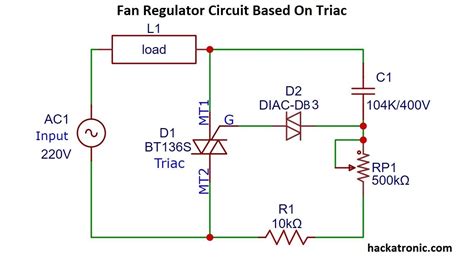 Fan Regulator Circuit Diagram using Capacitor and Triac