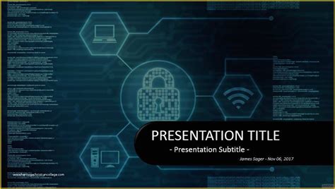 Cyber Security Powerpoint Template Free Of Security Presentation Template | Heritagechristiancollege