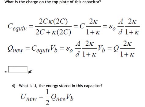 3) A dielectric having dielectric constant κ = | Chegg.com