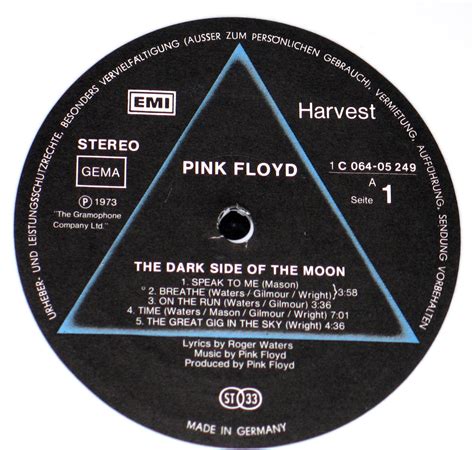 Rare White Vinyl Edition of Pink Floyd’s Dark Side of the Moon Vinyl Album Cover Gallery ...