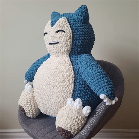 snorlax crochet pattern — shea crochet