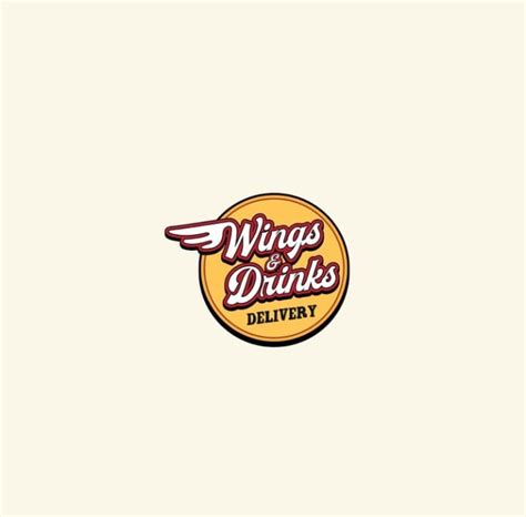 Design fun logo for a food delivery company serving wings and drinks by Marion_hull54 | Fiverr