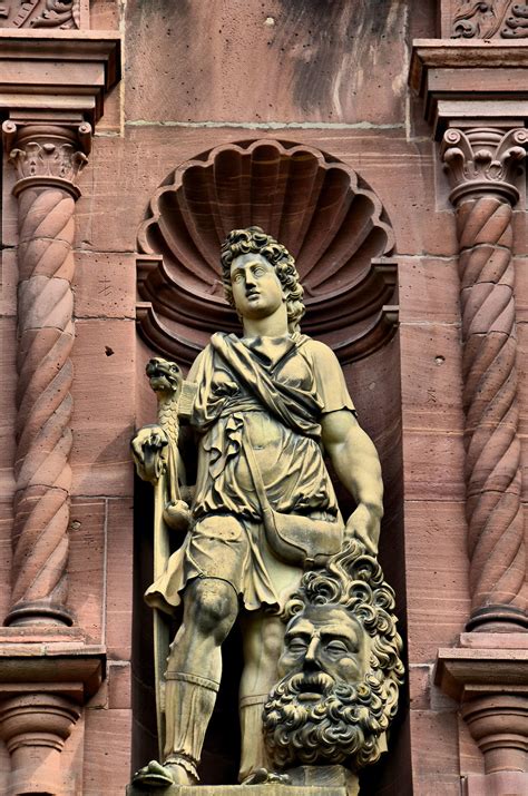 Heidelberg Castle David and Goliath Sculpture in Heidelberg, Germany - Encircle Photos